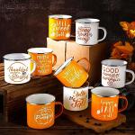 9-Piece Autumn Coffee Mug Set for Thanksgiving