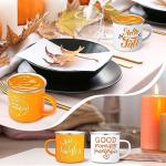 9-Piece Autumn Coffee Mug Set for Thanksgiving