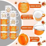 9-Piece Autumn Coffee Mug Set for Thanksgiving