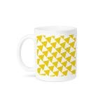 Retro Triangle Pattern Ceramic Coffee Mug, 11 oz