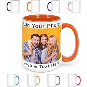 Personalized Photo Coffee Mug - Custom Picture & Text