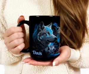 Custom Wolf Coffee Mug - Great Gift Idea