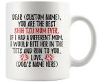 Personalized Shih Tzu Dog Mom Coffee Mug