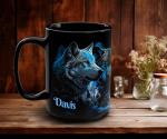 Custom Wolf Coffee Mug - Great Gift Idea