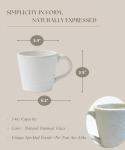 MELETĒ Rustic Stoneware Mug Set of 4