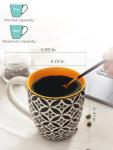 DOWAN Set of 6 Large Porcelain Coffee Mugs