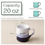 Blessed Grateful Large Coffee Mugs – Set of 2