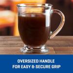 Set of 6 Anchor Hocking Glass Coffee Mugs