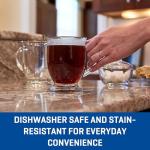 Set of 6 Anchor Hocking Glass Coffee Mugs