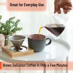 Pour Over Coffee Maker Set with Double Wall Glass