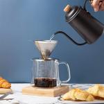 Pour Over Coffee Maker Set with Double Wall Glass