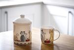 Dog and Cat Coffee Mug Set - 2 Pack