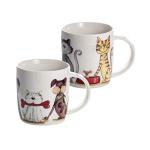 Dog and Cat Coffee Mug Set - 2 Pack