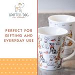 Cute Dog Lover Mug Set - 4 Ceramic Mugs