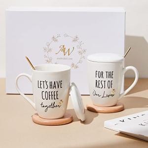 Unique Ceramic Coffee Mugs Set for Couples