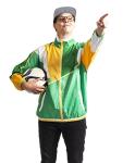 Retro Neon Windbreaker for St. Patrick's Day