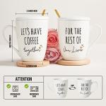 Unique Ceramic Coffee Mugs Set for Couples