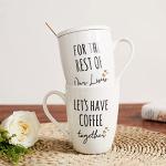 Unique Ceramic Coffee Mugs Set for Couples