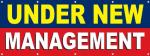 Bold 'Under New Management' Banner for Stores