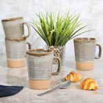 Gibson Elite Dreamweaver 17 OZ Terracotta Mug Set
