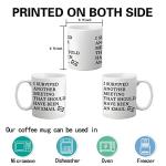 Funny "I Survived Another Meeting" Coffee Mug