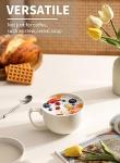 Teocera 16oz Large White Coffee Mugs Set