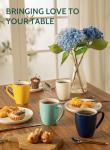 Sweese 12 Oz Porcelain Coffee Mug Set – 6 Colors