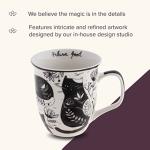 Cute Black and White Boho Cat Coffee Mug