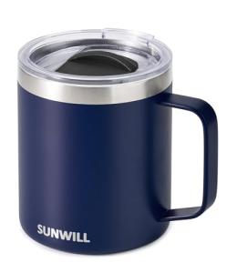 SUNWILL 14oz Insulated Travel Coffee Mug