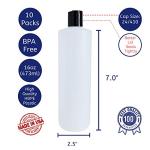 Versatile 16oz Refillable Squeezable Plastic Bottles
