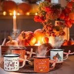 Fall Pumpkin Mini Coffee Mugs - Set of 4