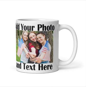 Personalized Photo & Text Mug for Any Occasion