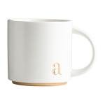 Personalized Golden Initial Ceramic Coffee Mug