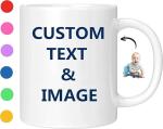 Customizable Ceramic Coffee Mug with Print Options