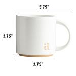 Personalized Golden Initial Ceramic Coffee Mug