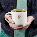 Sage Green Floral Bible Verse Coffee Mug 15 oz