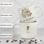 Sage Green Floral Bible Verse Coffee Mug 15 oz