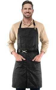 Panther Black No-Tie Adjustable Apron for Everyone