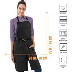 Panther Black No-Tie Adjustable Apron for Everyone