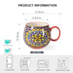 Boho 20 oz. Porcelain Coffee Mugs Set of 6