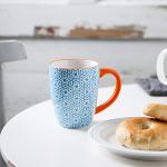 Colorful 16 oz Porcelain Coffee Mugs Set of 6