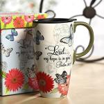 Topadorn 17 OZ Ceramic Travel Coffee Mug