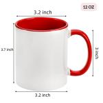 AVLA 12 OZ Blank DIY Coffee Mug Set