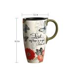 Topadorn 17 OZ Ceramic Travel Coffee Mug