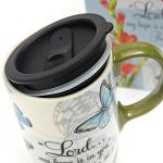 Topadorn 17 OZ Ceramic Travel Coffee Mug