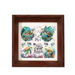 Turtle Design Stickers for Glass Mugs, 6 Pack