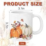 Whaline Autumn Pumpkin Leaves Coffee Mug 12oz