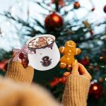 Set of 6 Christmas Ceramic Coffee Mugs