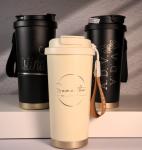 Personalized Insulated Travel Mug with Straw