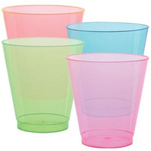 Neon Glow In The Dark Party Cups 10 Oz